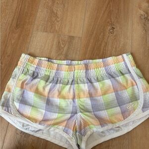 Nike 6.0 board short / athletic. Low rise size medium. Plaid pastel print.